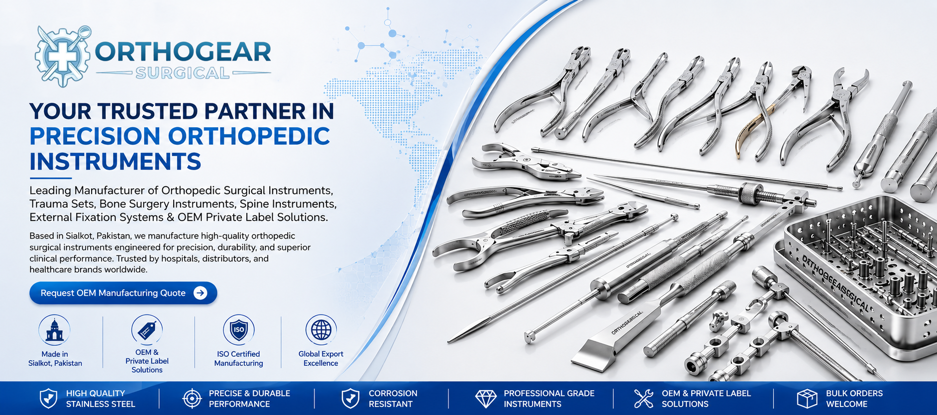 Orthopedic Instruments Manufacturer and Dental Surgical Instruments Supplier