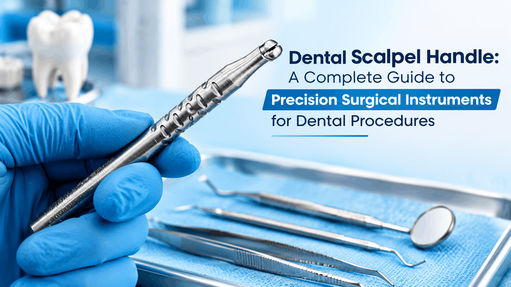Dental Scalpel Handle - Precision Stainless Steel Surgical Instrument