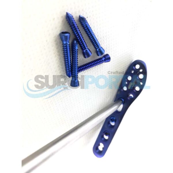 Locking D Fibula Plates 2.7 3.5mm L R 4 8 Holes with Screws
