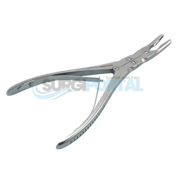 OR Grade Beyer Bone Rongeur Curved 7" Double Action
