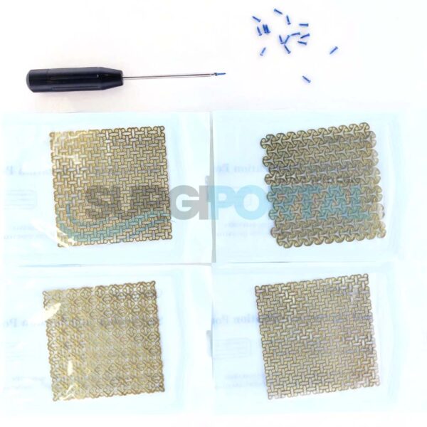 Craniomaxillofacial 0.6mm Mesh Plate 100x100mm with Cross Head Screws