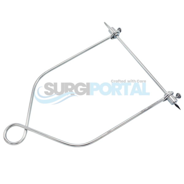 Bohler Traction Bow 6" x 8 1/2" Large Steinman Knee & Femoral Fracture Instrument