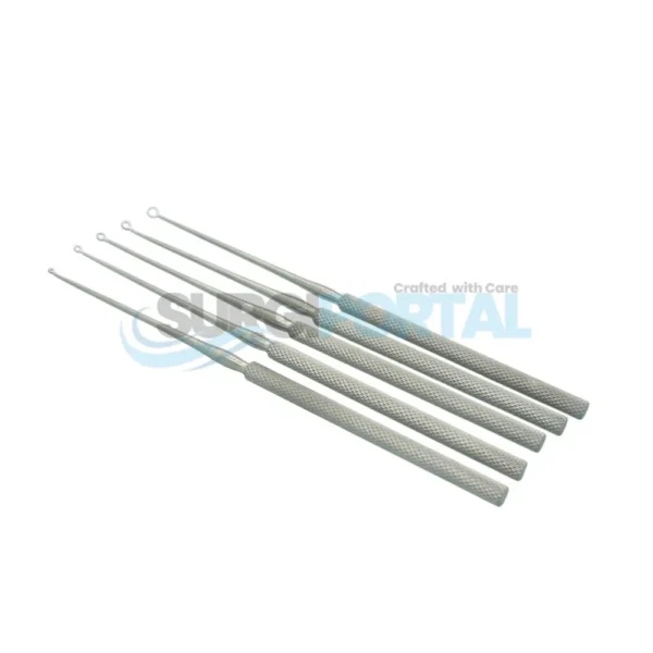 OR Grade 5 Buck Ear Curettes Blunt Curved Sizes #00 3