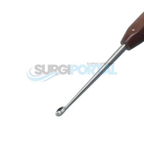 OR Grade Halle Spinal Bone Curettes 8mm Oval Cup Orthopedic Instruments