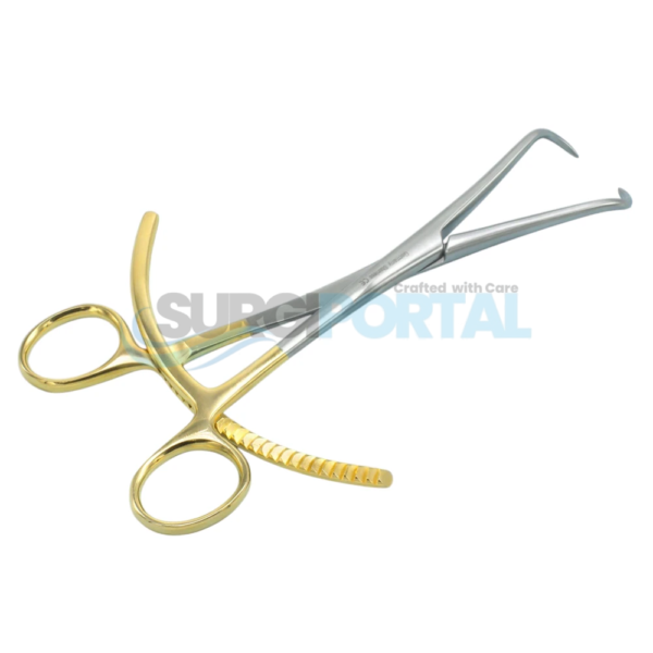 Bone Reduction Forceps 8" Pointed Tips, Double Ratchet, Orthopedic Instrument