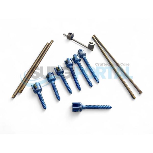 Pedicle 6.5mm Double Thread Monoaxial Screw Spine System