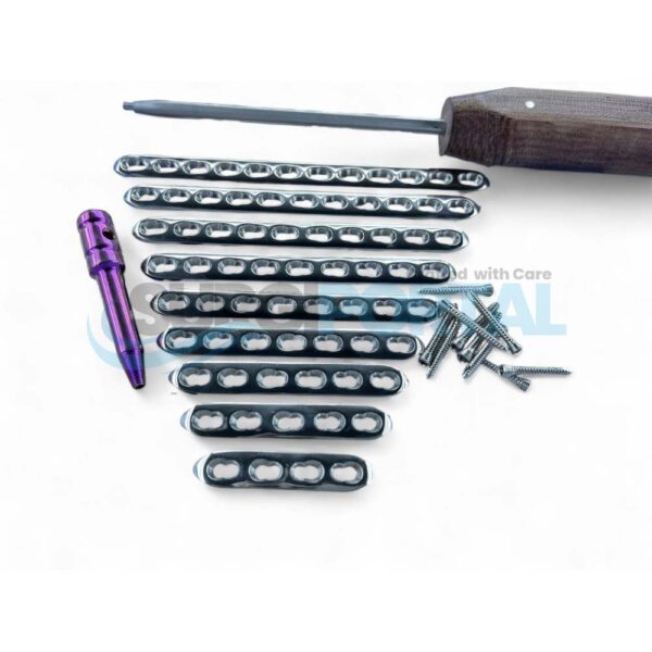 Small Locking T Plate Right Angled 3 to 10H Shaft & Screw