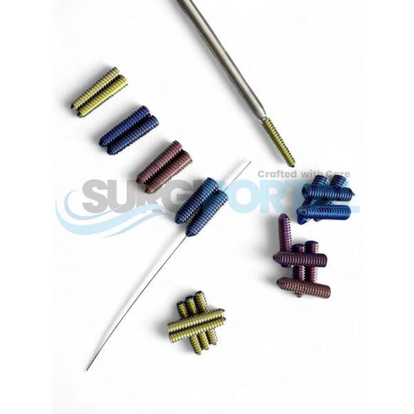 ACL Interference Screws  Dia 7mm 8mm 9mm 10mm 20 to 35mm