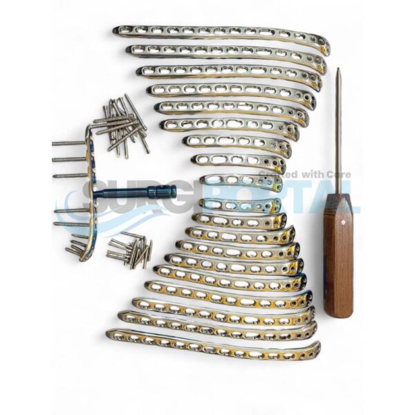Locking Distal Humerus Plates Left & Right 3 to 12 Holes With LCP Screws