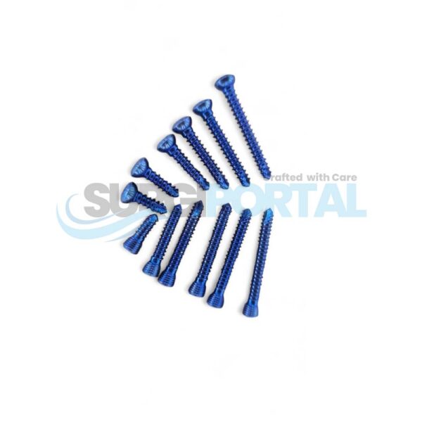 2.7mm Locking and Cortical Screws Titanium Lengths 6 to 30mm