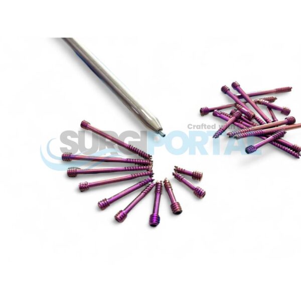 Herbert Screws 3.5mm 14 to 50mm with Screwdriver Set Titanium