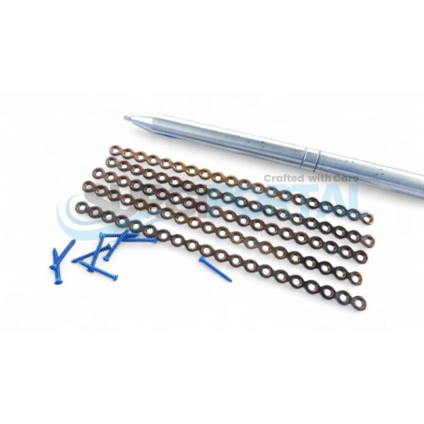 1.5mm Straight Maxillofacial Plates with Screws Set Titanium