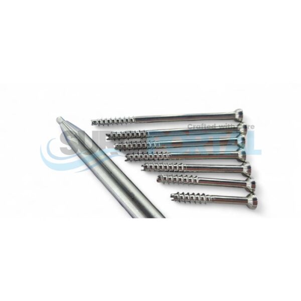 4.0mm Cannulated Cancellous Screws Partial Thread Stainless Steel