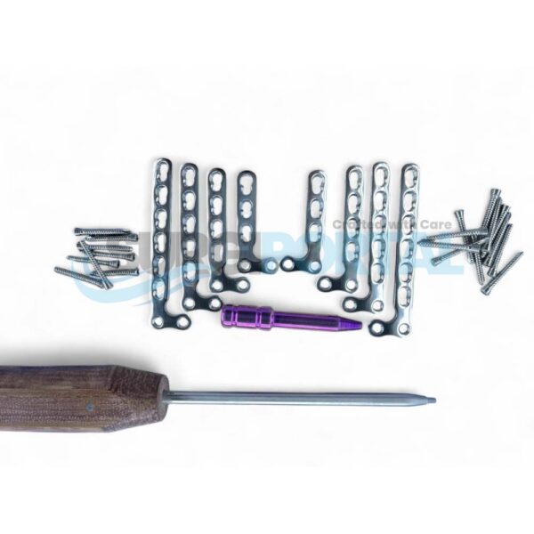 Locking L Plates with 2.7mm LCP Screws Set Stainless Steel