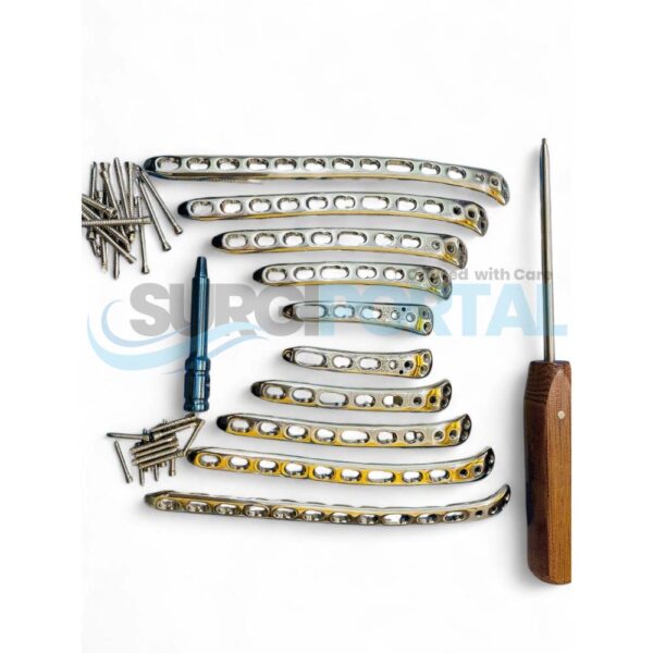 Locking Distal Humerus Plates with LCP Screws Set Stainless Steel