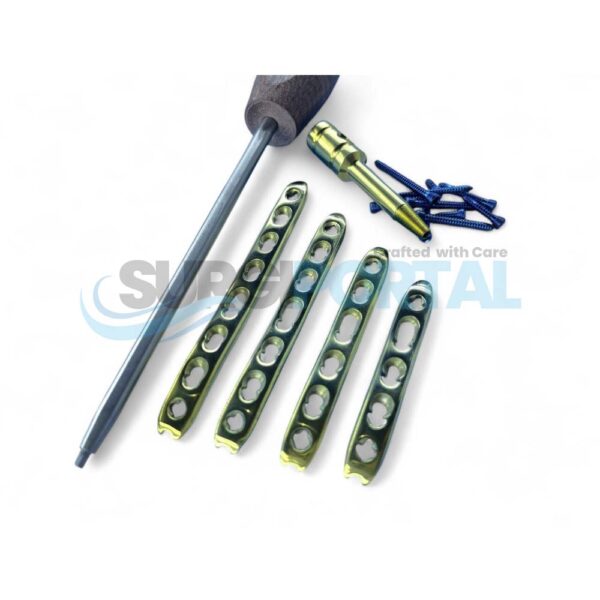 Dorsal Locking Distal Radius Straight Plate with Screws Set Stainless Steel