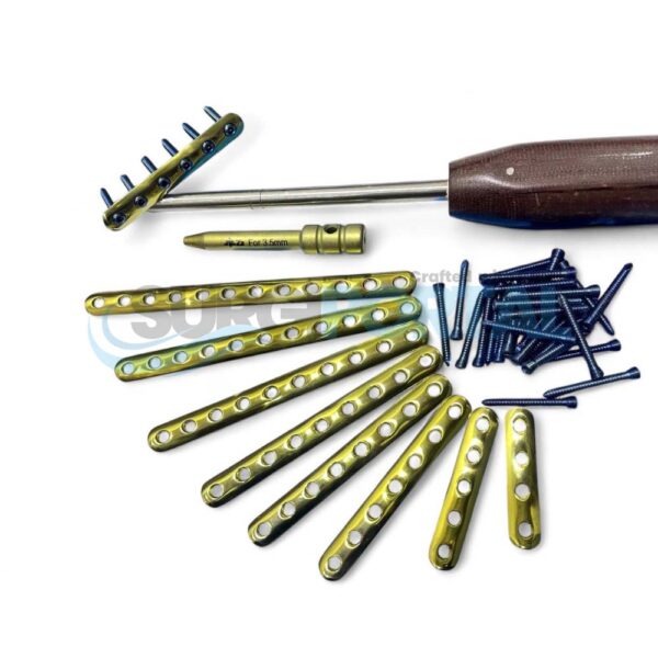 Locking One Third Tubular Plates with LCP Screws Set Titanium