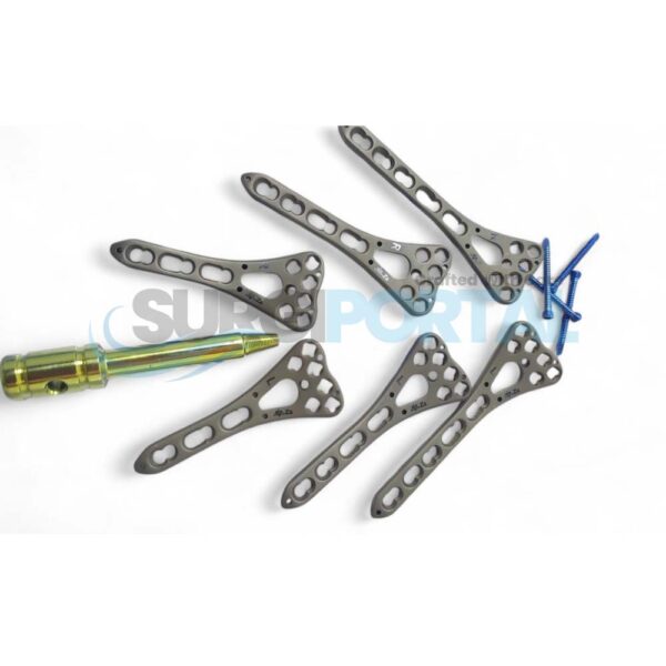 Locking Variable Angle Distal Radius Volar Plates with Screws Set Titanium