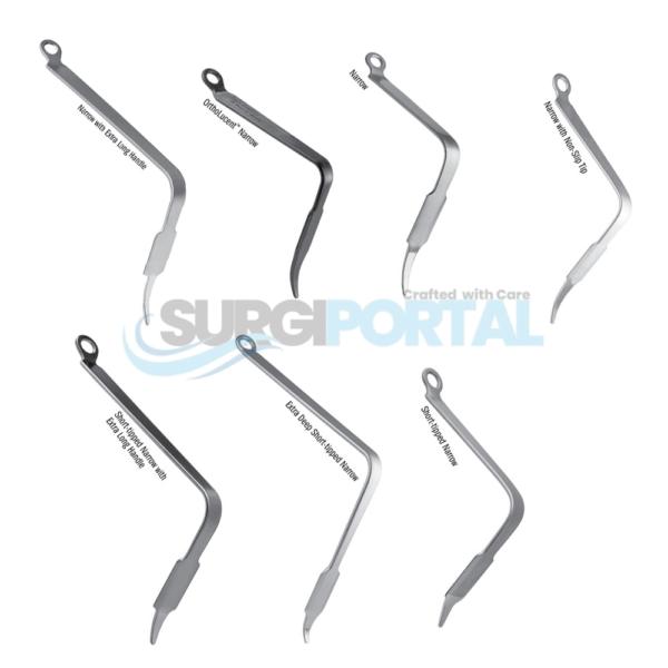 Bent Hohmann Retractors Narrow