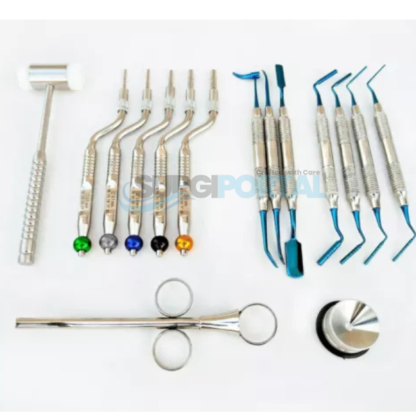 Implant Surgery Kit with Sinus Lift Osteotome Bone Graft Mallet