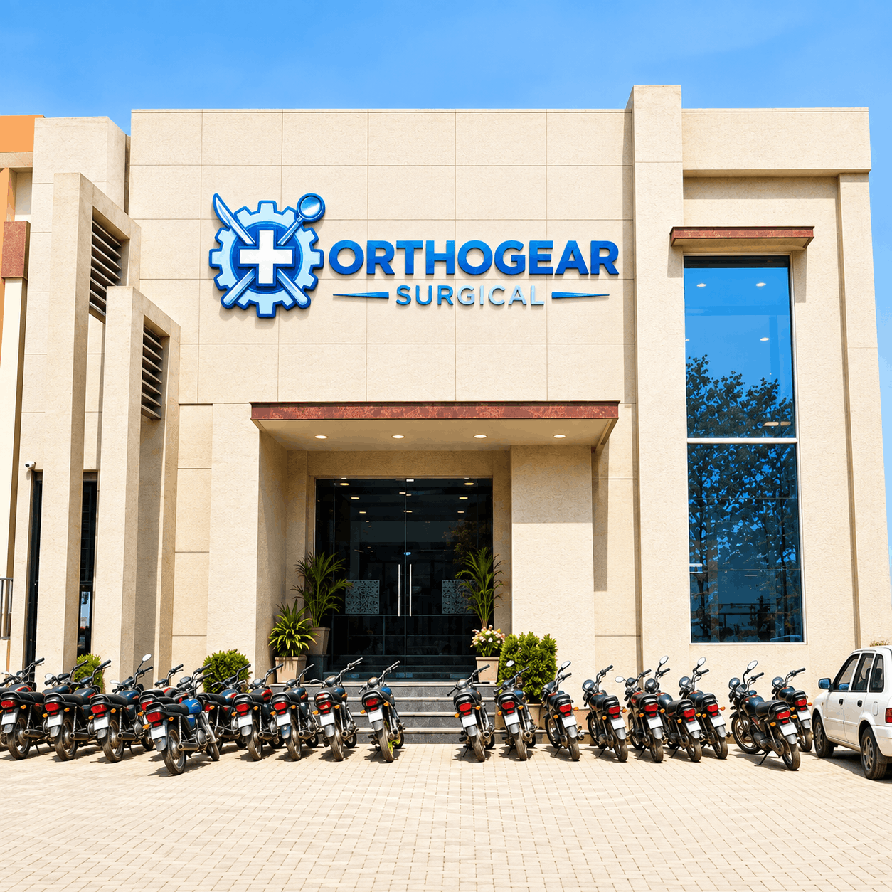 Ortho Gear Surgical building facade, dental and orthopedic instruments manufacturer