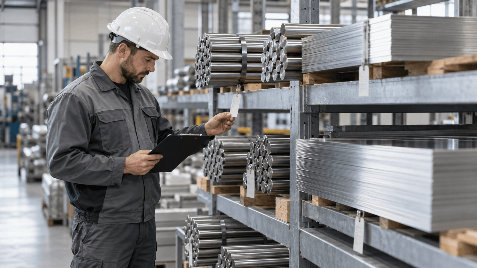 Raw stainless steel inspection before surgical instrument production