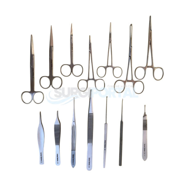 New Premium 14 PCs Minor Surgery Set General Surgery Surgical Instruments Kit