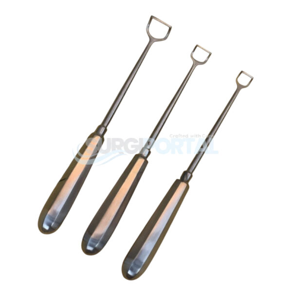 Barnhill Adenoid Curette #1 #2 #3 8.5" 3PCs Set ENT Surgical Instruments Curette