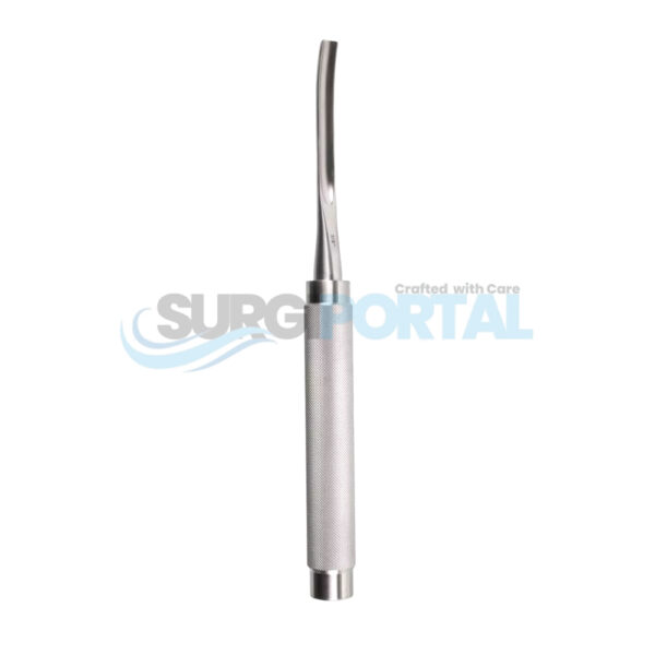 11" Bone Gouge – Curved, 3/8" Blade