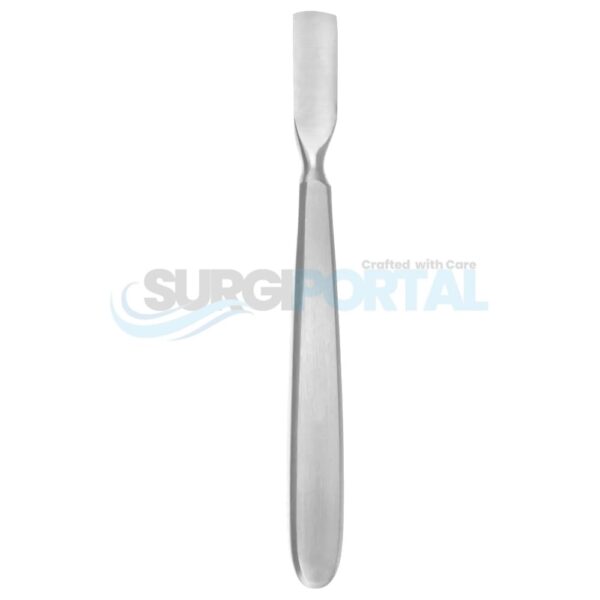 6" Farabeuf Periosteal Raspatory – Straight, Curved Handle, 13mm