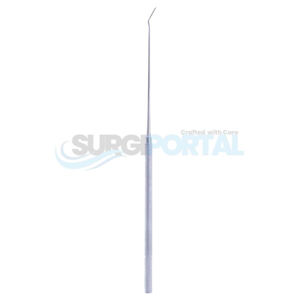 7 1/4" Yasargil Micro Raspatory – Straight Handle, Double Angled, 1x8mm Tip