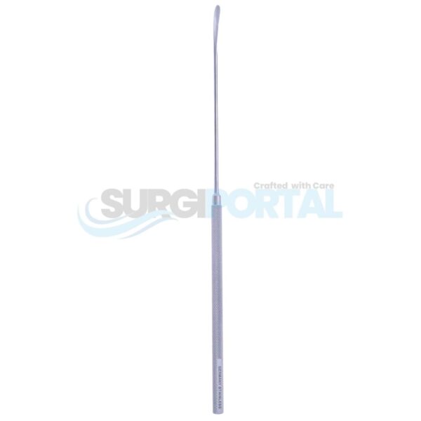 7 1/4" Yasargil Micro Raspatory – Straight Handle, Slightly Curved Round Tip