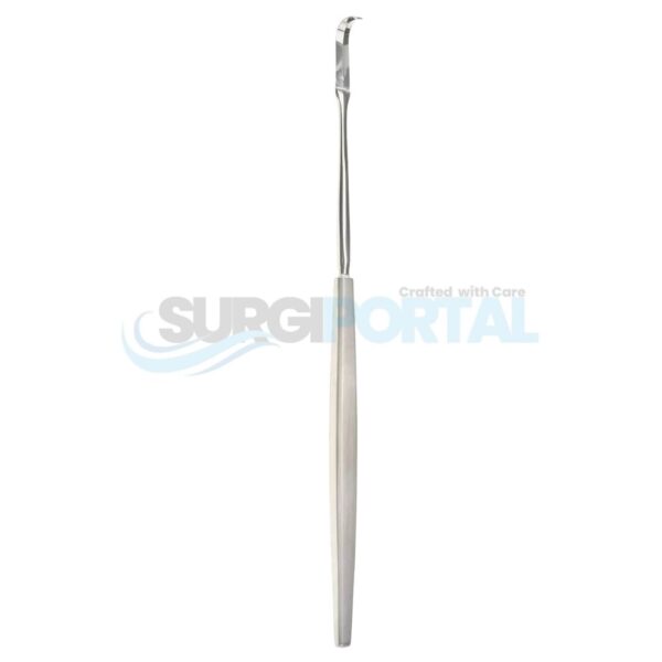 8'' Robb Tonsil Knife Curved 27mm Double-Edged Blade