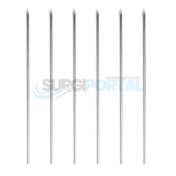 9" Steinman Pin Smooth Single Trocar 3/16 6 Pack