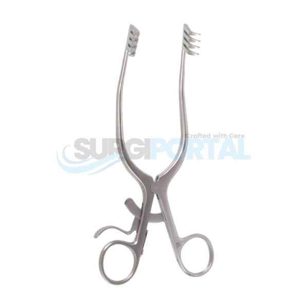 Adson Cerebellum Retractor 7 ½” Angled Sharp