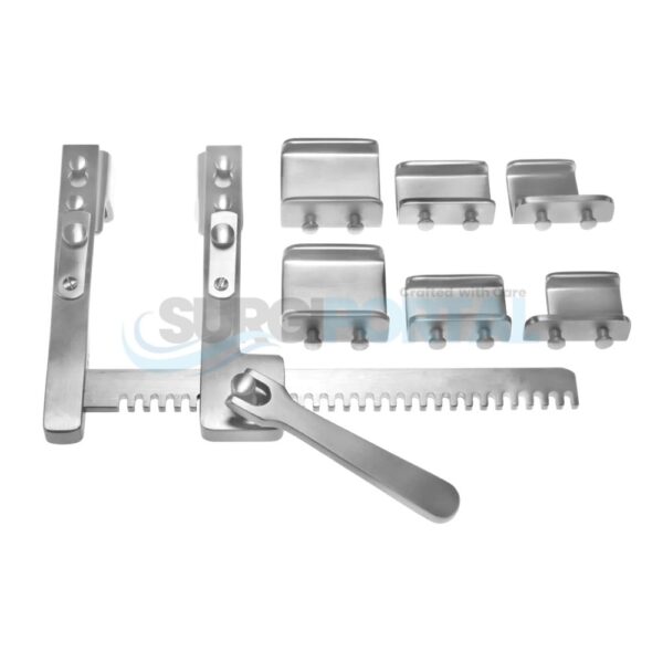 Burford Finochietto Infant Child Rib Spreader – 4 Pairs of Blades