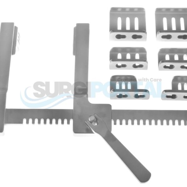 Gerbode Modified Burford Rib Spreader – 4 Pairs of Blades