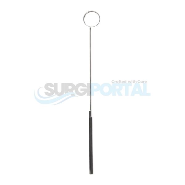 Laryngeal Mirror Size 4, Static, Octagonal Handle, 20mm Diameter