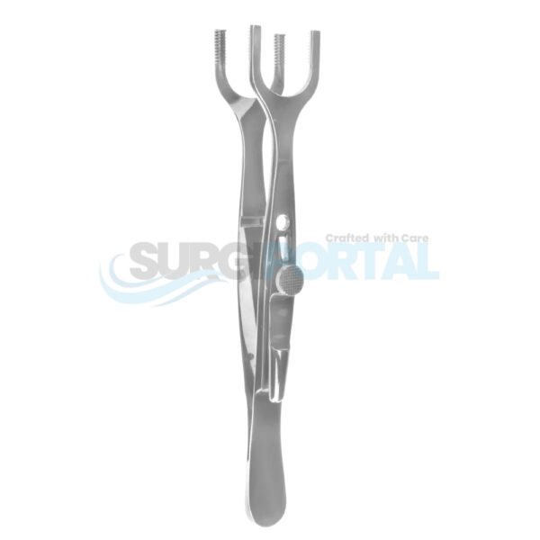 Price Muscle Biopsy Clamp – Double Prong Tips, 15mm Wide