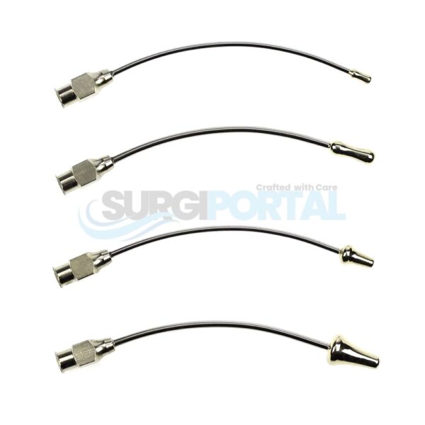 Tibb Cannula Set Comprising Cone & Olive Shape General Surgery Cannula Instrument