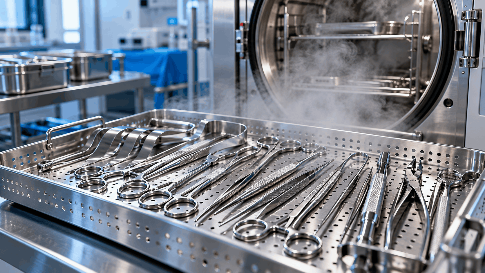 Why stainless steel is used for surgical instruments that survive autoclaving